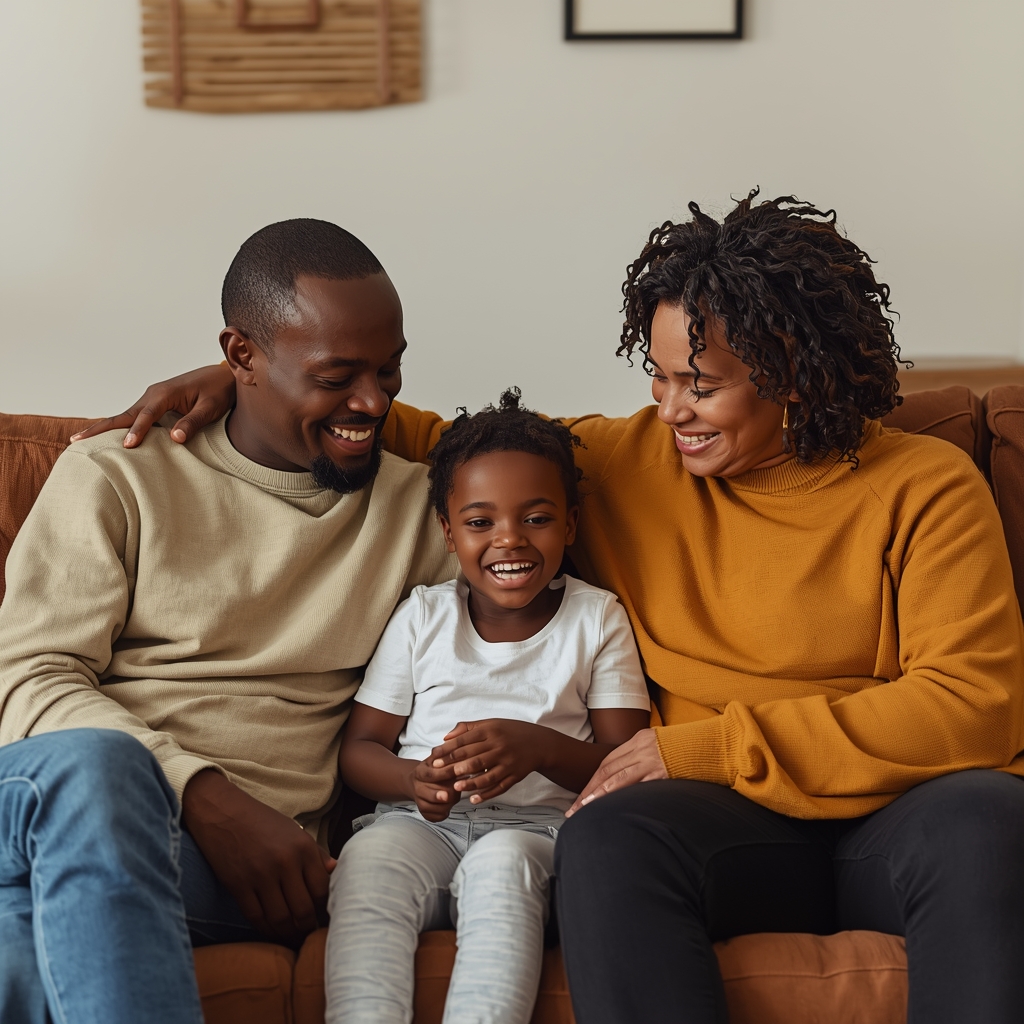 Satisfied Ozone Park family enjoying their pest-free home after professional extermination service